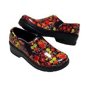 Klogs Footwear Floral Professional Shoes Clogs Nurse Loafer Mule 10 M Woman